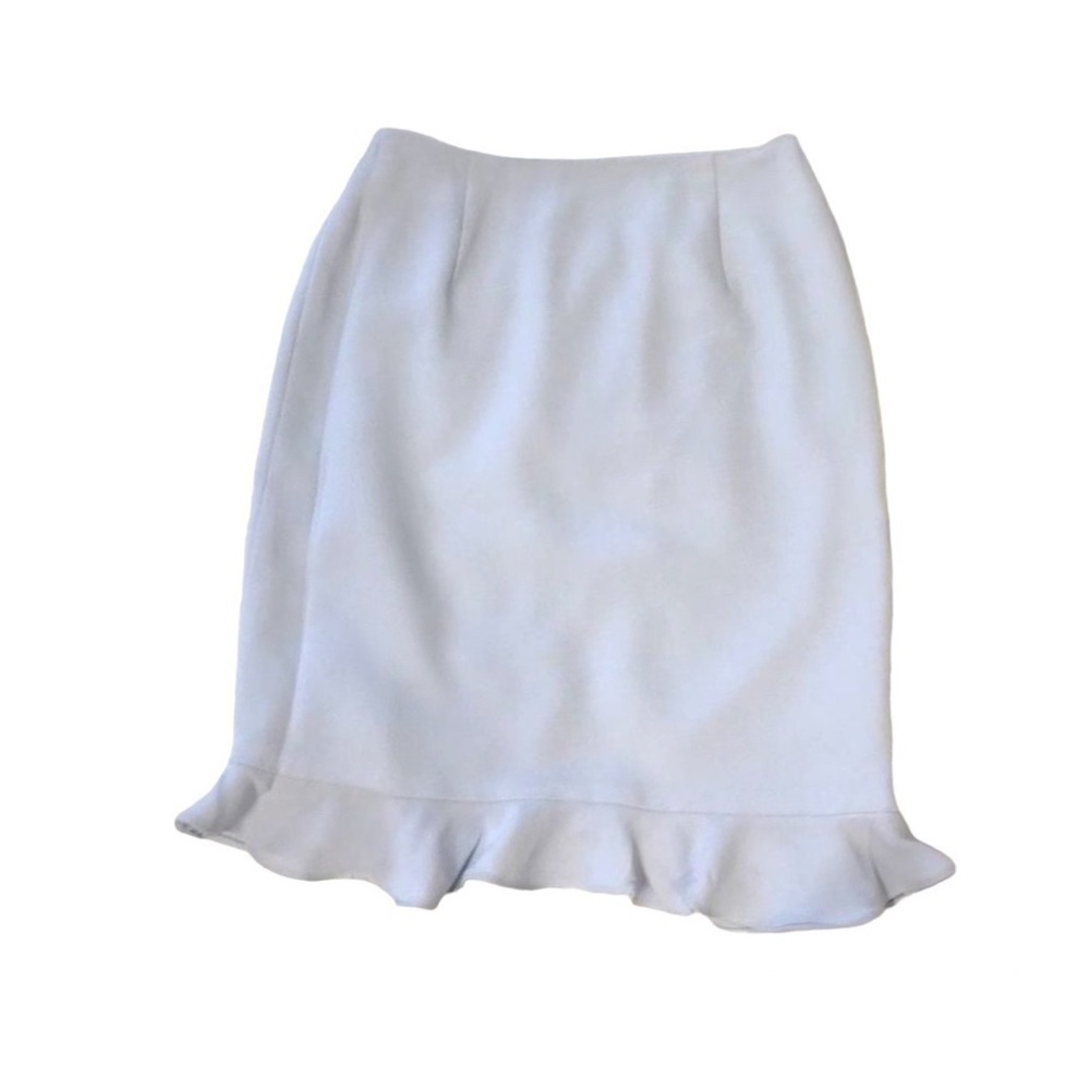 y2k  Baby blue ruffle midi skirt